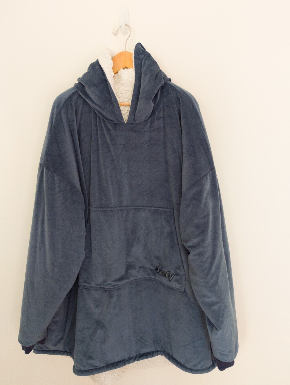 The Comfy The Original Oversized Wearable Blanket Hoodie Navy Blue One Size